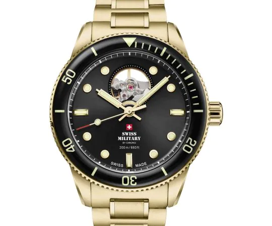 Swiss Military Automatic Open-Heart Diver 42mm 20ATM