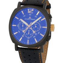 Jacques Lemans 1-1645.1O Lugano Chronograph Mens Watch 46mm 10ATM