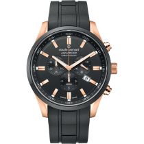 Claude Bernard 10222-37RNCA-NIR Mens Watch Aquarider Chronograph 44mm 20ATM 