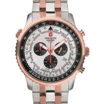 Swiss Alpine Military 7078.9152 Chronograph Mens Watch 45mm 10ATM