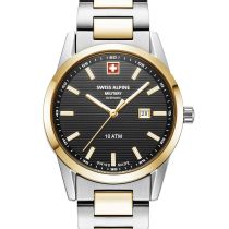 Swiss Alpine Military 7767.1147 Ladies Watch Argos two tone black 34mm 10ATM