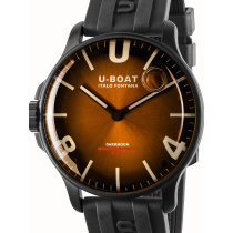 U-Boat 8699 Darkmoon Brown IPB Soleil Mens Watch 44mm 5ATM