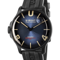 U-Boat 8700/E Darkmoon Blue IPB Soleil Mens Watch 44mm 5ATM