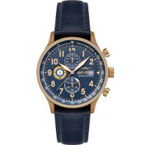 AVI-8 AV-4011-0Q Mens Watch Hawker Hurricane Classic Chronograph 43mm 5ATM