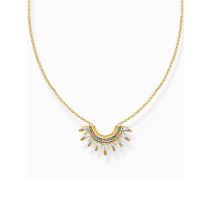 Thomas Sabo KE2203-488-7-L45V Gold plated chain w. sunbeams and coloured stones 