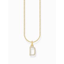 Thomas Sabo KE2243-414-14-L45V Gold-plated necklace letter D 