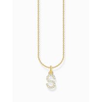 Thomas Sabo KE2258-414-14-L45V Gold-plated necklace letter S 