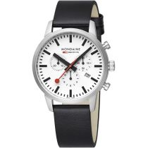 Mondaine MSD.41411.LBV Mens Watch SBB Neo Chronograph 41mm 5ATM