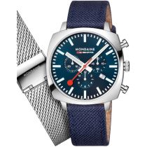 Mondaine MSL.41440.LD.SET Mens Watch GrAnd Cushion Set 41mm 5ATM