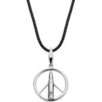 Rebel & Rose RR-NL017-S-L Make Love Not War Unisex Necklace 70cm