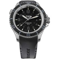 Traser H3 109377 P67 T25 SuperSub black 46 mm diver Mens Watch