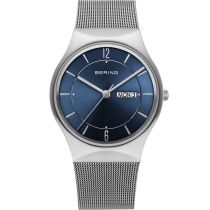 Bering 11938-003DD Classic Day-Date  Mens Watch 38mm 3ATM