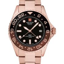 Swiss Alpine Military 7052.1164 GMT diver mens watch 42mm 10ATM