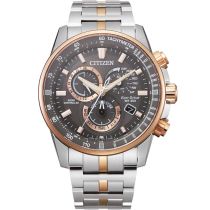 Citizen CB5886-58H Eco-Drive radio-controlled Chronograph Mens Watch 43mm 20ATM