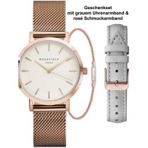 Rosefield DFKLM-D6 The Tribeca white Ladies Watch 33mm 3ATM