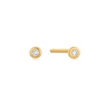 ANIA HAIE Ear Studs Bezel Gold 14K EAU001-24YG