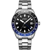 Rotary GB05108/63 Henley men`s watch GMT Mens Watch 42mm 10ATM