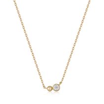 ANIA HAIE N045-02G-CZ Spaced Out Ladies Necklace, adjustable