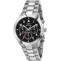 Sector R3253540013 series 670 dual time Mens Watch 40mm 5ATM