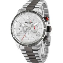 Sector R3253575006 series 850 dual time Mens Watch 45mm 10ATM