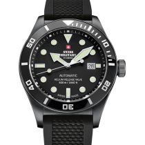 Swiss Military SMA34075.05 Diver Automatic Mens Watch 44 mm 50ATM 