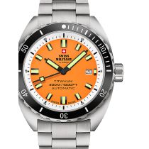 Swiss Military SMA34100.04 Diver Titanium Automatic Mens Watch