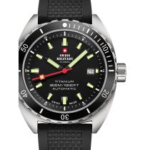 Swiss Military SMA34100.06 Diver Titanium Automatic Mens Watch