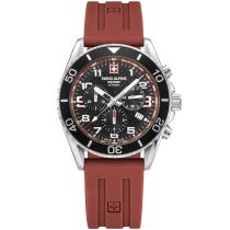 Swiss Alpine Military 7029.9836 Mens Watch Raptor Chronograph 42mm 10ATM 