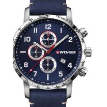 Wenger 01.1543.109 Attitude Chonograph Mens Watch Chronograph 44mm 10 ATM