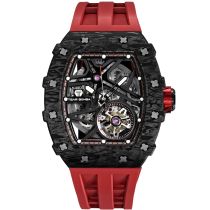 Tsar Bomba TB8209CF-02 Mens Watch Elementar Carbon Fiber Automatic 44mm 5ATM