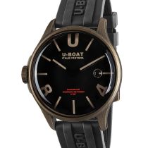 U-Boat 9548 Darkmoon Brown Vintage Mens Watch 44mm 5ATM
