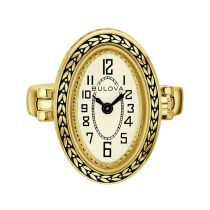 Bulova 97L188 Ring Watch Ladies 17mm 3ATM, Adjustable Strap 18,5 +4 mm