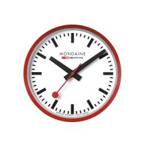 Mondaine A990.CLOCK.11SBC Wall clock red Ø 25 cm