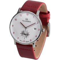 Carl von Zeyten CVZ0018RD Mens Watch Furtwangen 42mm 3ATM 
