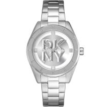 DKNY DK1L016M0045 Ladies Watch Chambers Midi Silver 34mm 5ATM