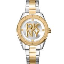 DKNY DK1L016M0085 Ladies Watch Chambers Midi Two Tone 34mm 5ATM