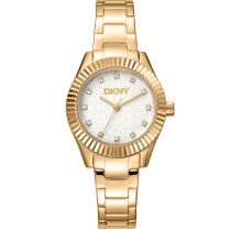 DKNY DK1L017M0055 Ladies Watch Chambers Glitz Gold 30mm 5ATM
