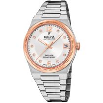 Festina F20031/1 Ladies Watch Swiss Made Rivé Automatic 35mm 10ATM