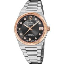 Festina F20031/3 Ladies Watch Swiss Made Rivé Automatic 35mm 10ATM