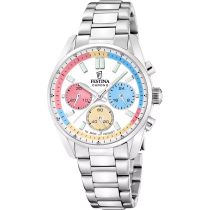 Festina F20753/6 Ladies Watch Boyfriend Chronograph 38mm 10ATM