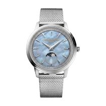 Frederique Constant FC-206MPLB2S6B Womens watch Classics Moneta Moonphase 37mm 5ATM