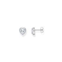 Thomas Sabo H2305-051-14 Silver Halo-Ear Studs in Heart Shape 9,0 mm Ladies