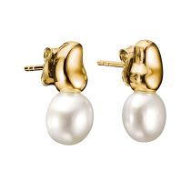 Thomas Sabo H2320-430-14 Stud Earrings with pearls Natural Beauty Gold-Plated Ladies