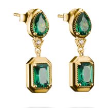 Thomas Sabo H2334-971-6 Stud earrings Octagon Elyndra Gold-plated 25,0 mm Ladies