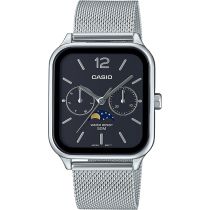 Casio MTP-M305M-1AVER Mens Watch Timeless Collection Moonphase 34mm 5ATM 