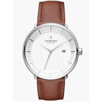 Nordgreen PH40SILEBRXX Mens Watch Philosopher 40mm 3ATM 
