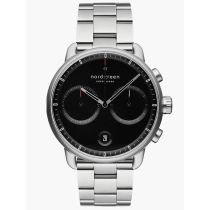 Nordgreen PI42SI3LSIBL Mens Watch Pioneer Chronograph 42mm 10ATM