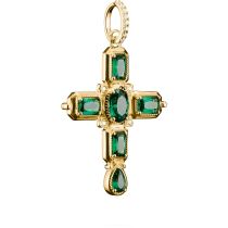 Thomas Sabo PE987-971-6 Cross Pendant 47,0mm Gold-plated Ladies