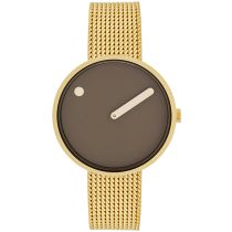 Picto 34001-0914G Mocha Brown 34mm 5ATM 