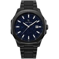 Paul Rich PR-46700 Mens Watch Mercer Aventurine Black Blue 40,5 mm 5ATM  
